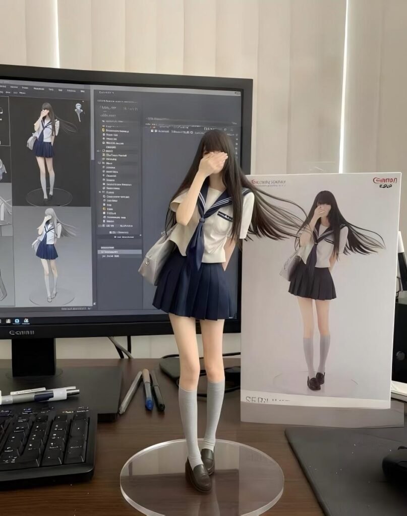 Custom 3D sailor uniform bust portrait resin statue
