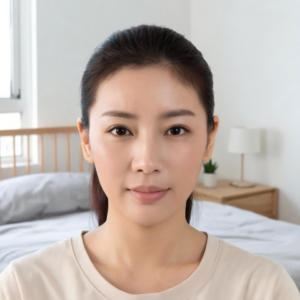 Clear front natural daylight photo for 3D portrait sculpture reference